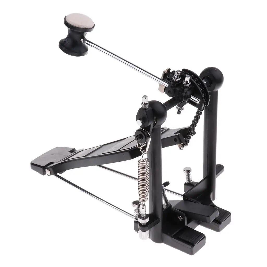 

Rack Drum Pedal Set with Drum Beater Single Chain Drive Kit for Drummer