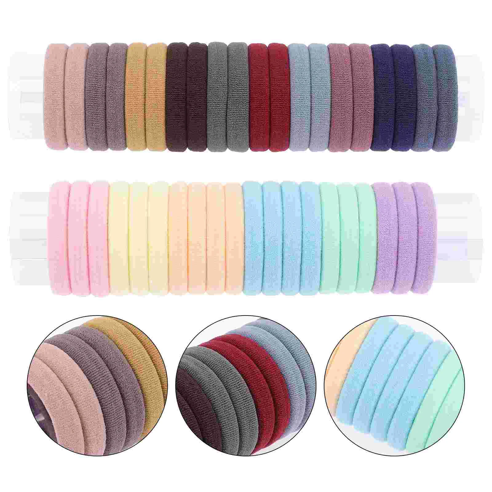 

Женские резинки для волос 40 шт., бесшовные эластичные ленты для волос