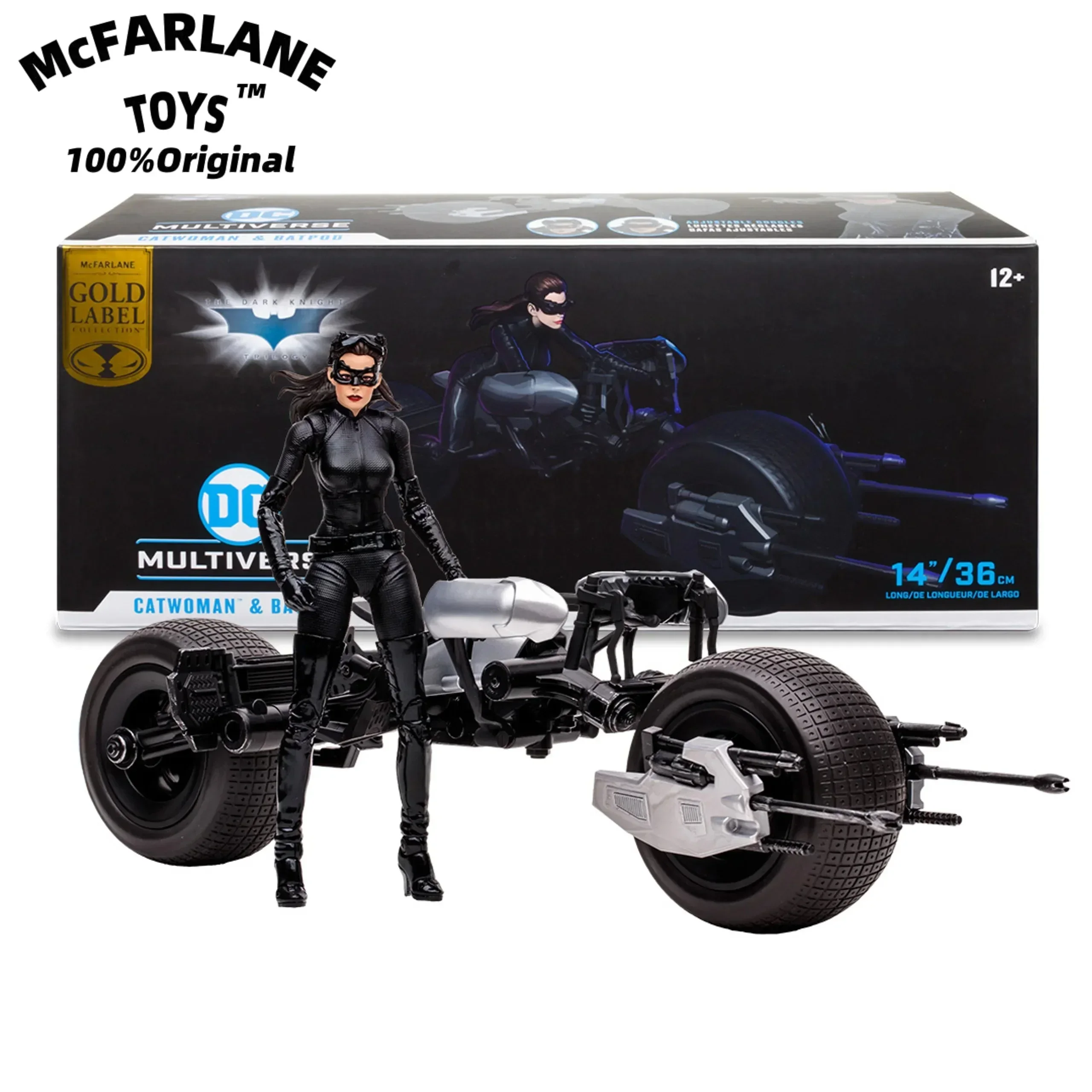 McFARLANE TOYS Женщина-кошка и летучая мышь 15 см (поднимает темный рыцарь) Эксклюзивная