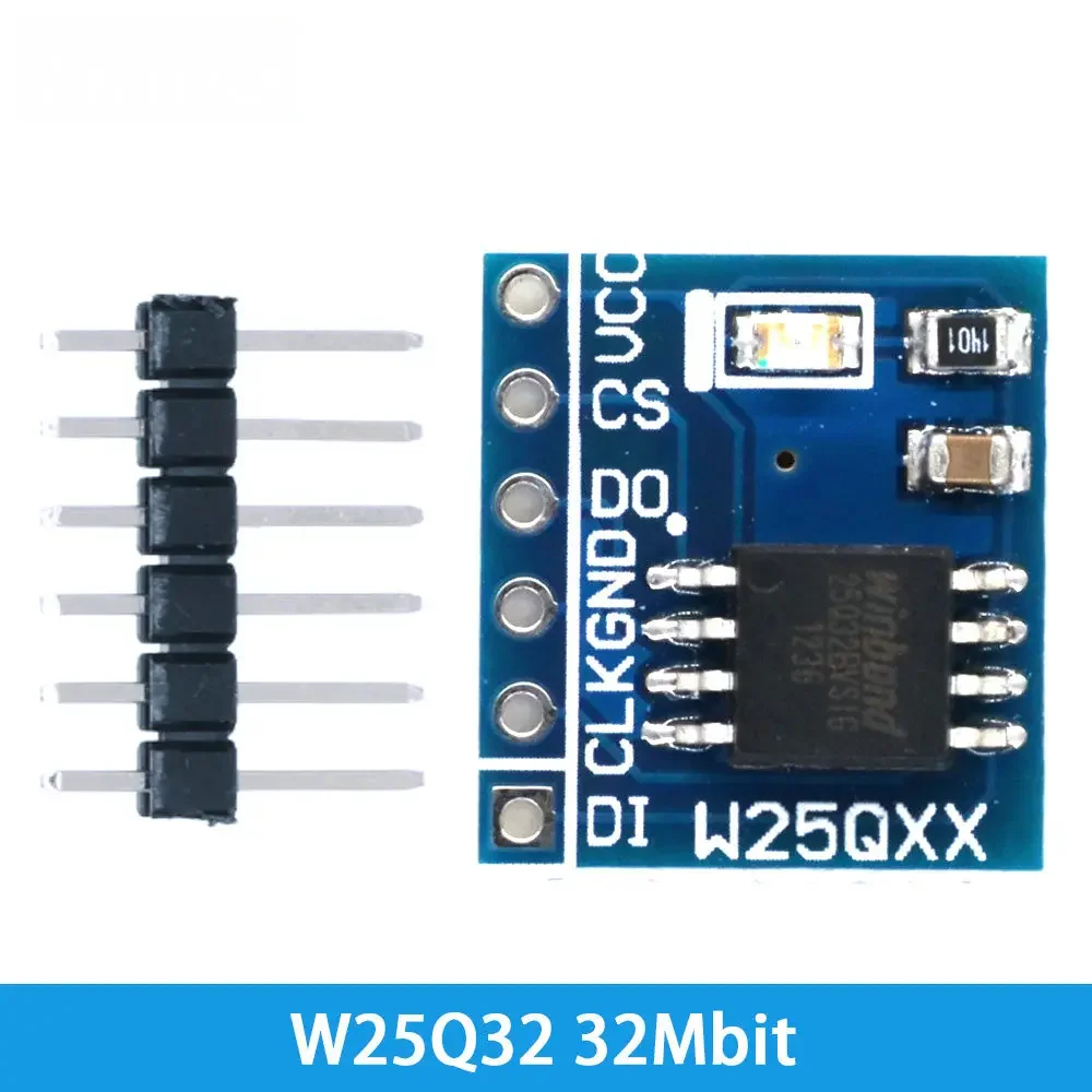 Фото W25Q32/W25Q64/W25Q128 Модуль флэш-памяти SPI — 32 Мбит/64 Мбит/128 Мбит (4 МБ/8 МБ/16 МБ), плата памяти интерфейса SPI, код STM32 №4