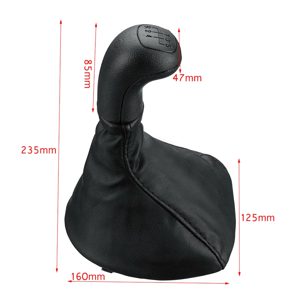 

A22221 Gear Shift Gaiter Knob Accessories Black Decor Faux leather For Mercedes VITO W638 96-00 0002670010 5 Speed Durable