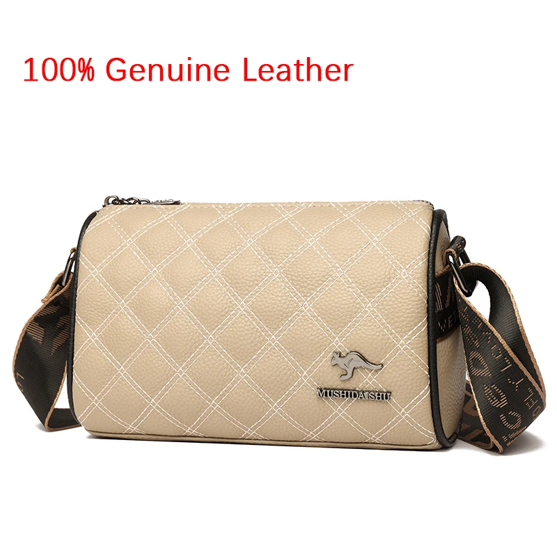 

Luxury Designer Handbag Brand Women's Leather Shoulder Bag Solid Color Rhomboid Pattern Round Crossbody Bag Female Handbag 2022