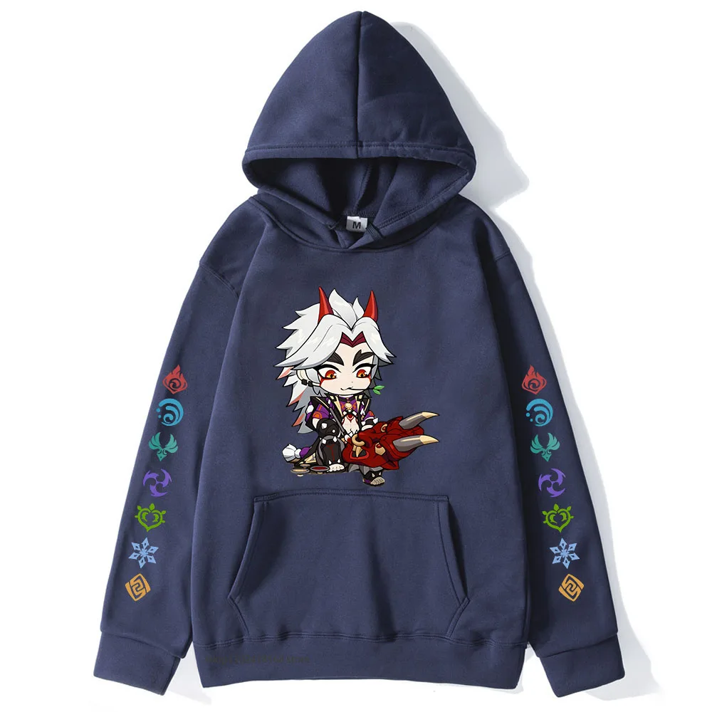 

Arataki Itto Chibi Cute Print Hoodie Genshin Impact Sweatshirt Men Women Streetwear Unisex Top Clothes Autumn Pullovers Harajuku