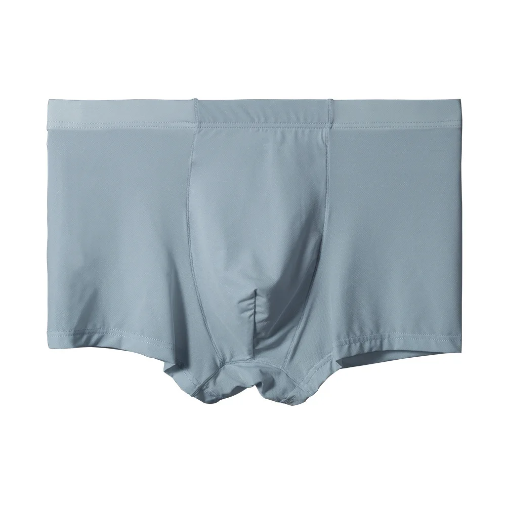 

Men Bulge Pouch Boxer Briefs Seamless Underwear Breatable Panties Man Low Rise U Convex Pouch Underpants Soft Knickers