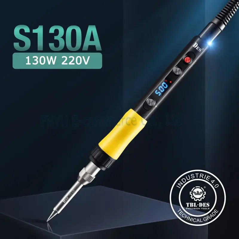 

Термостатический Электрический паяльник DES S70A, 70 Вт, S100A, 100 Вт, S130A, 130 Вт, умный спящий инструмент для ремонта индукционной пайки