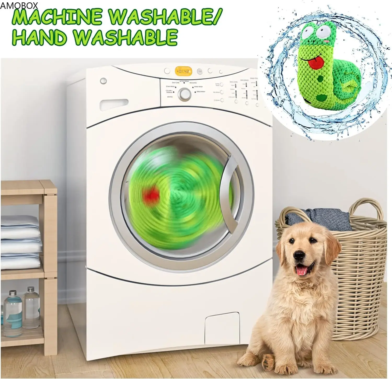 AMOBOX-Squeak Dog Toys Игра для снятия стресса от скуки Игрушка-головоломка собак IQ Training