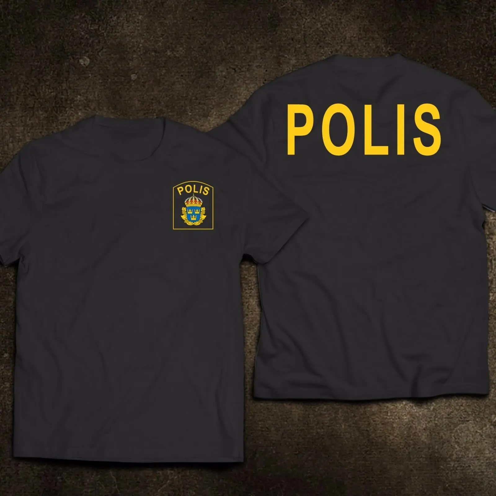 

t shirt NEW Scandinavia Sweden Polis Department Service Men T-Shirt