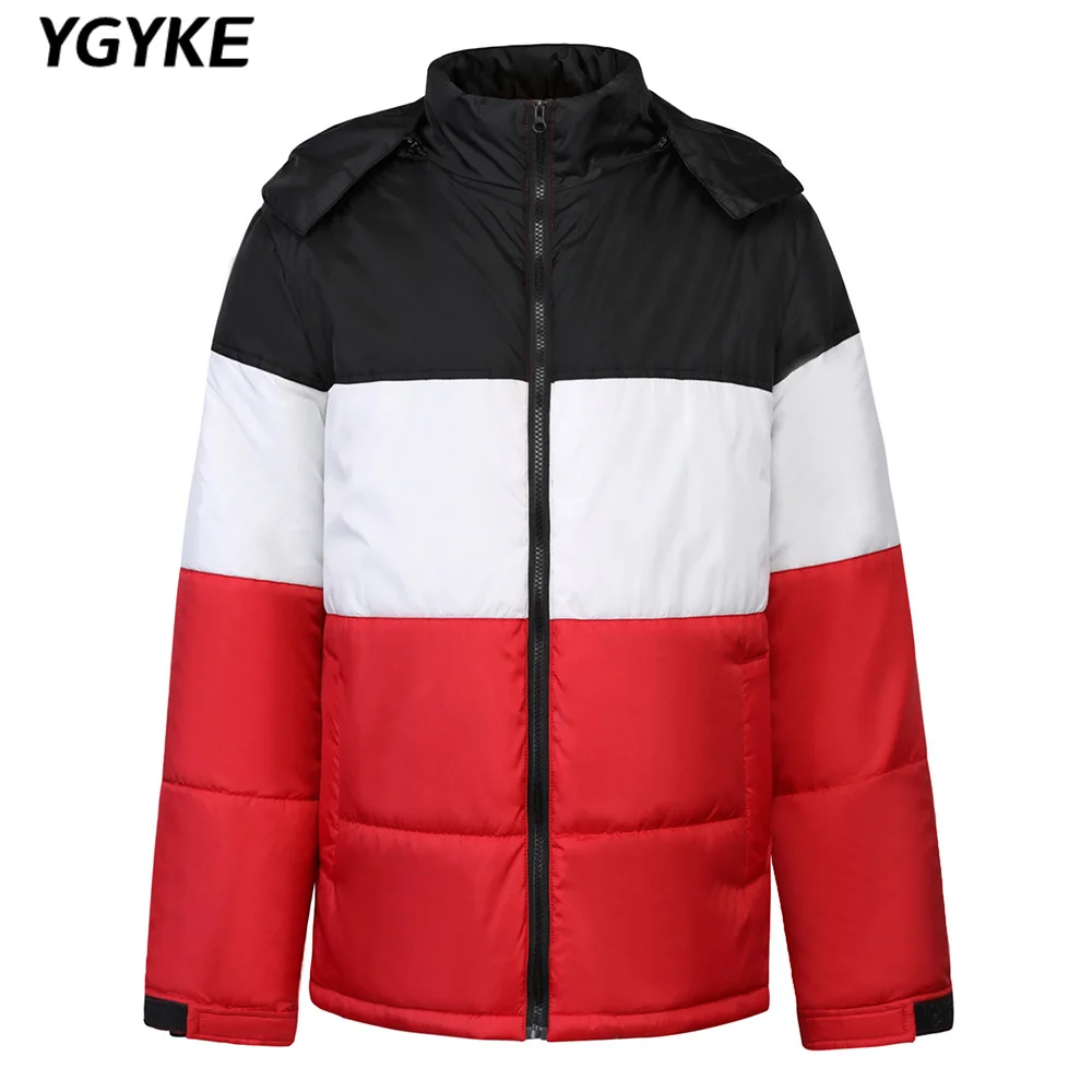 2022 winter men's down jacket zipper jacket plus velvet thick hooded new trendy brand handsome men's thick casual jacket coat