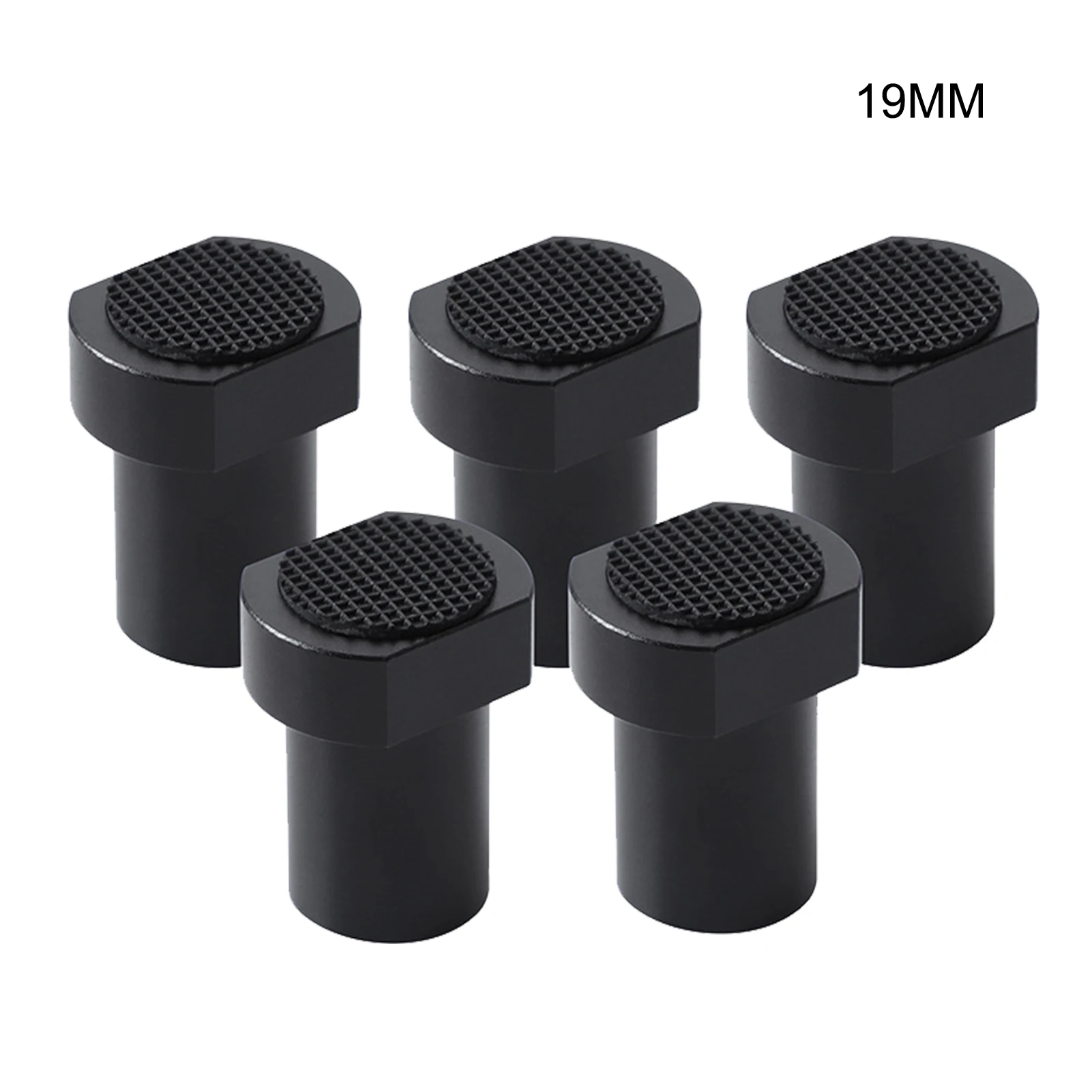 

5pcs Woodworking Non Slip Pad DIY Table Stop Clamp Insert Planing Plug T Track Dog Hole Stopper Black Workbench Peg Positioning
