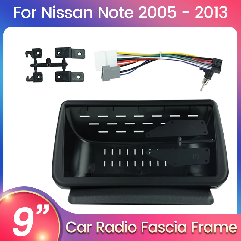 9-дюймовая рамка для автомобильного радиоприемника Nissan Note 2005-2013 стерео