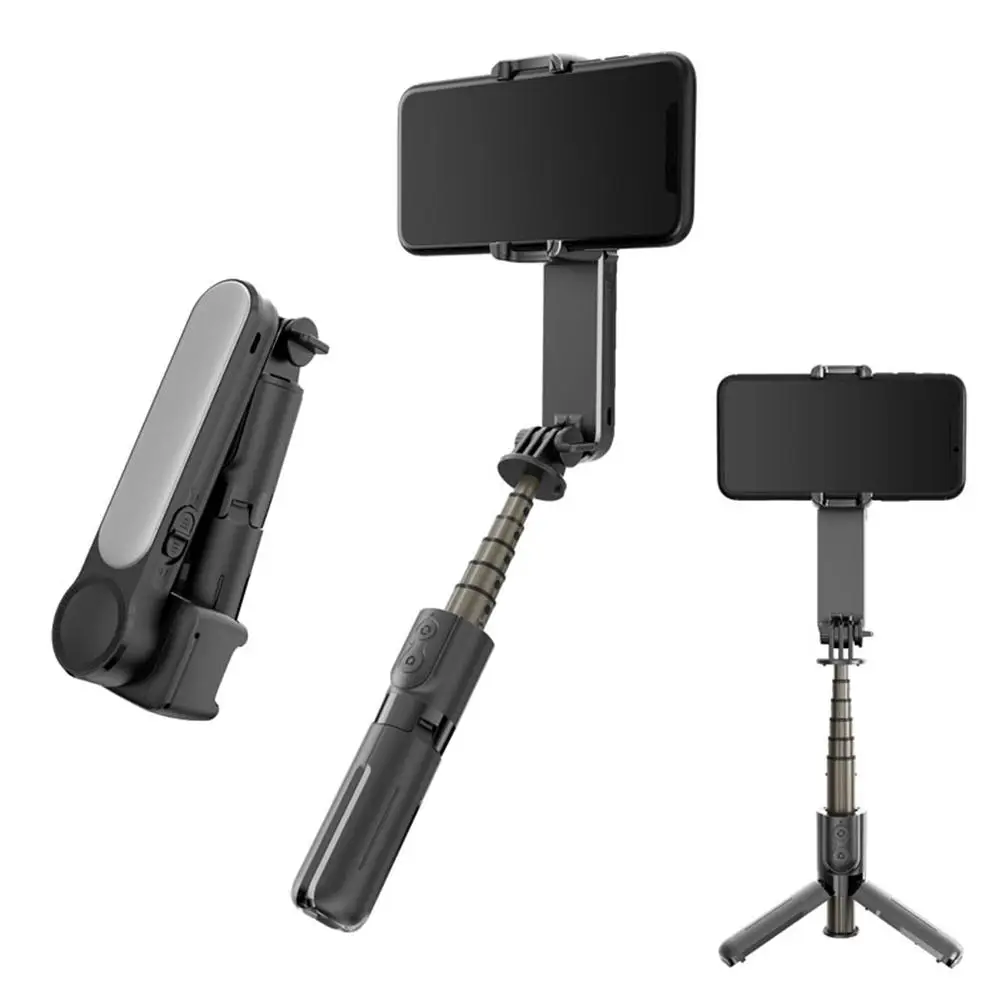 

Gimbal Stabilizer With Bluetooth-compatible Fill Light Telescopic Selfie Stick Multi-function Video Shooting Tripod