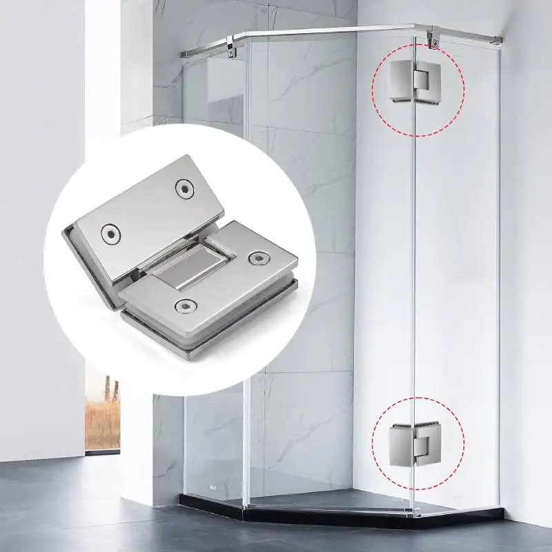 Kensharp Factory SS304 петли для стеклянных дверей с углом поворота 135 градусов душевых