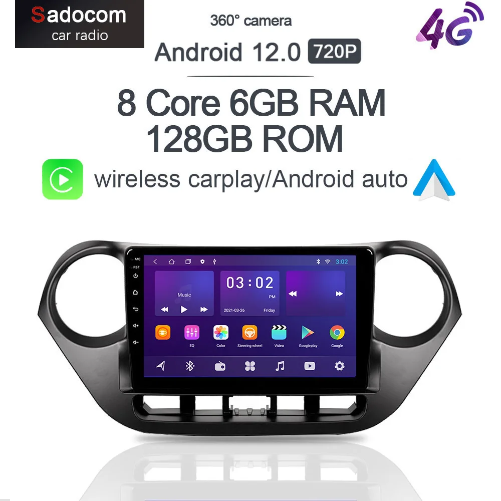 720P IPS 360 панорамная камера Android 12 0 автомобильный dvd-плеер 6G + 128G GPS Стерео RDS радио