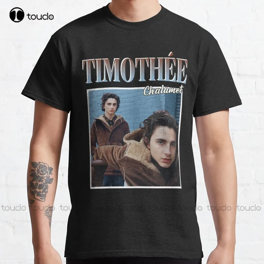 

Timothee Chalamet T-Shirt Classic T-Shirt Men Hawaiian Shirts Funny Art Streetwear Cartoon Tee Xs-5Xl All Seasons New Popular