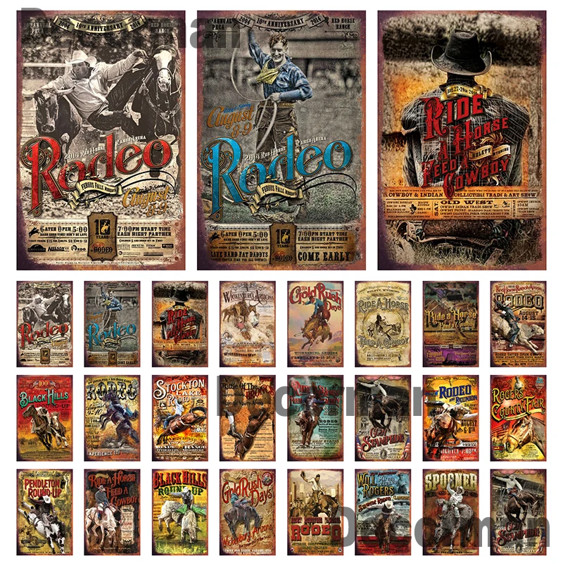 

[ Mike86 ] COWBOY BULL Metal Sign Poster Painting Store Pub Decoration LTA-3191 20*30 CM