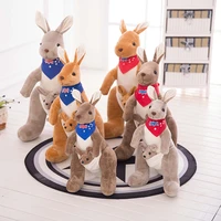 kangaroo doll mother and child plush mother and child toy cartoon parent child doll childrens day gift factory wholesale