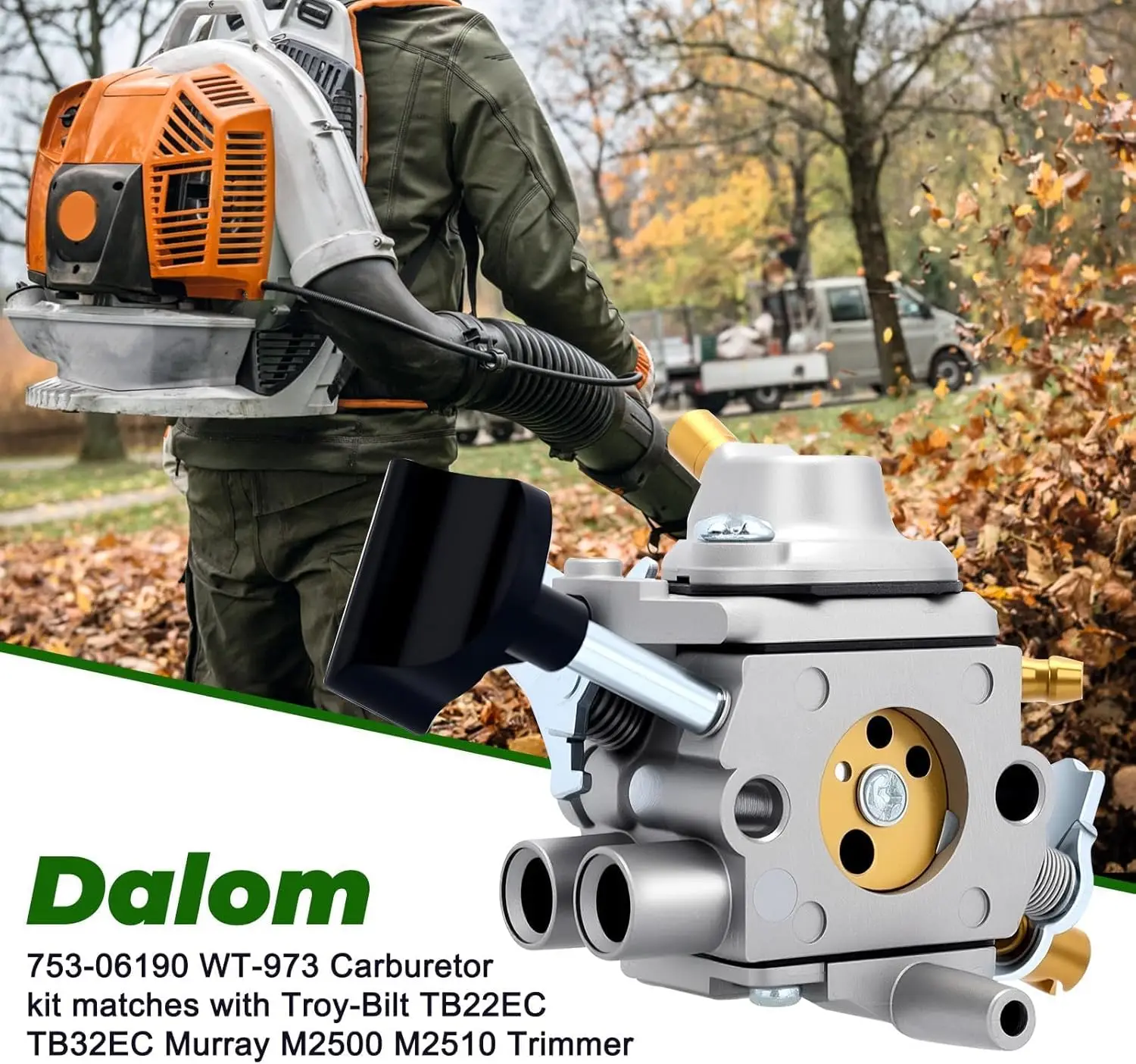 Фото Комплект карбюратора для Stihl BR600 BR500 BR550, замена Zama C1Q-S183, для ранцевых воздуходувок №2