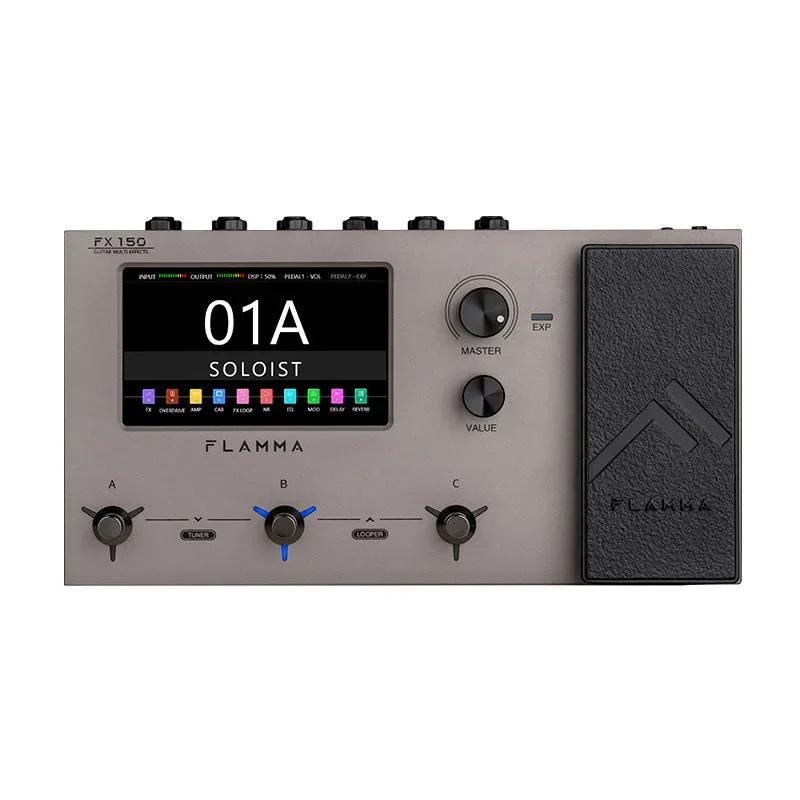 Flamma FX150FX-150FX 150, синие педали с несколькими эффектами, гитарный процессор, педаль эффектов для электрогитары, мультиэффект для профессионалов (art.: 3920cfbb54142) - 3920cfbb54142