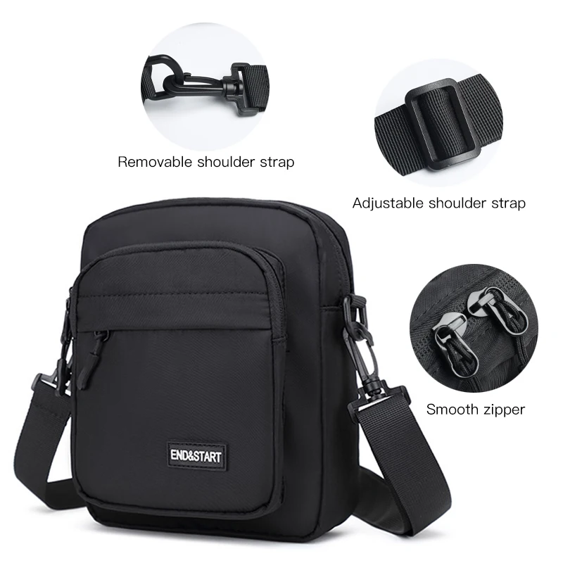 HcanKcan Cross Bag Men Waterproof Casual Japanese Style Crossbody Messenger Shoulder Bag Male For Work Sport Travel