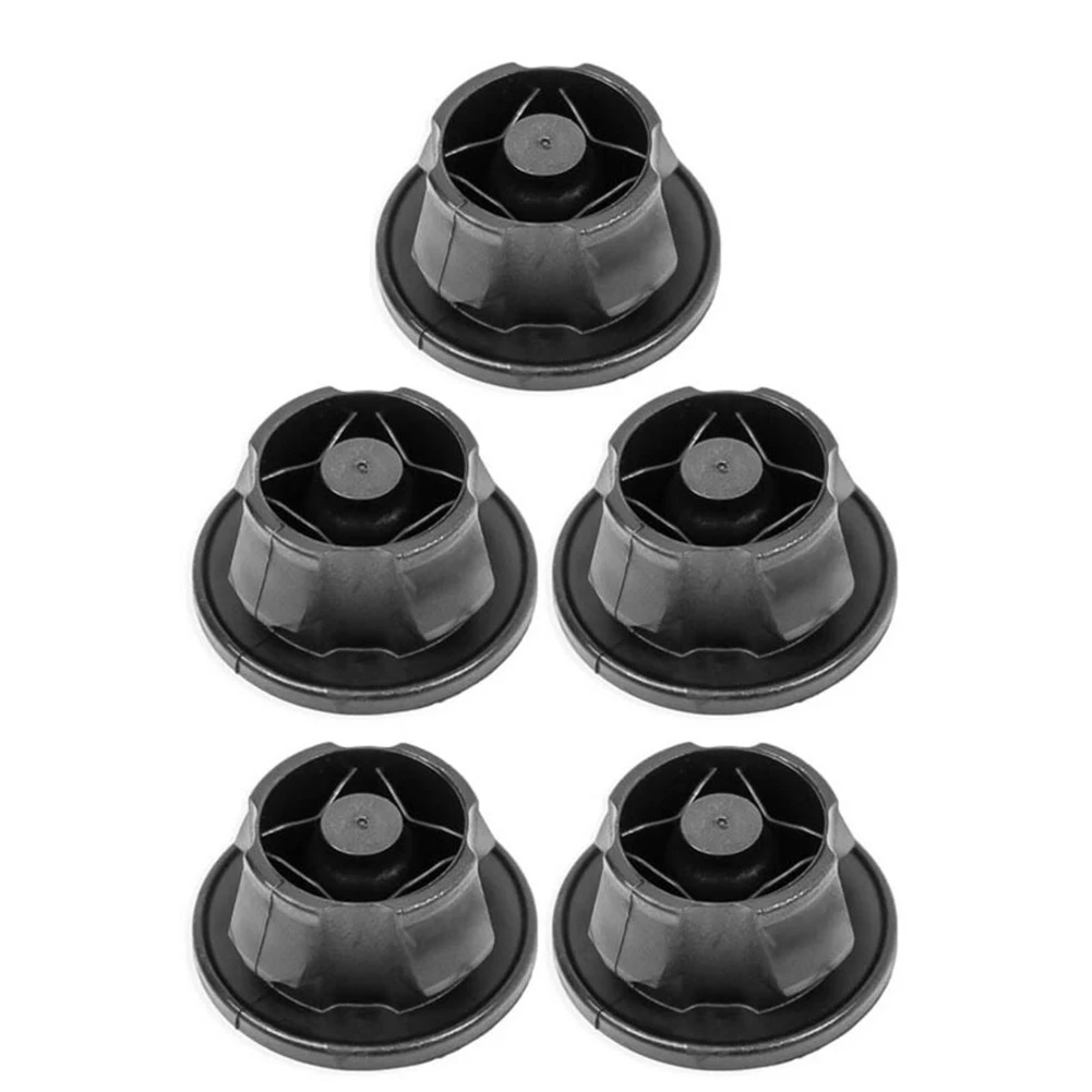 

5pcs Endine Cover Cap Gromments Bung Absorbers Black ABS For Mercedes For Benz W204 C218 A6420940785 Interior Accessories