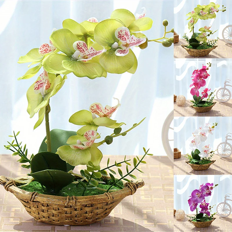 

Handicraft Simulated Potted Flower Green Plant Artificial Flower Fake Flower Creative Graden Home Decoration