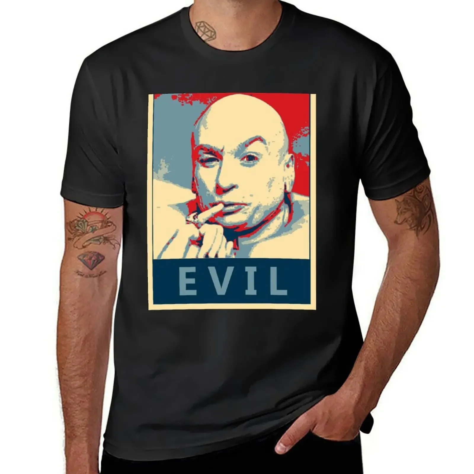 Мужская футболка с аниме рисунком поклонников спорта Affiche du Dr Evil Hope