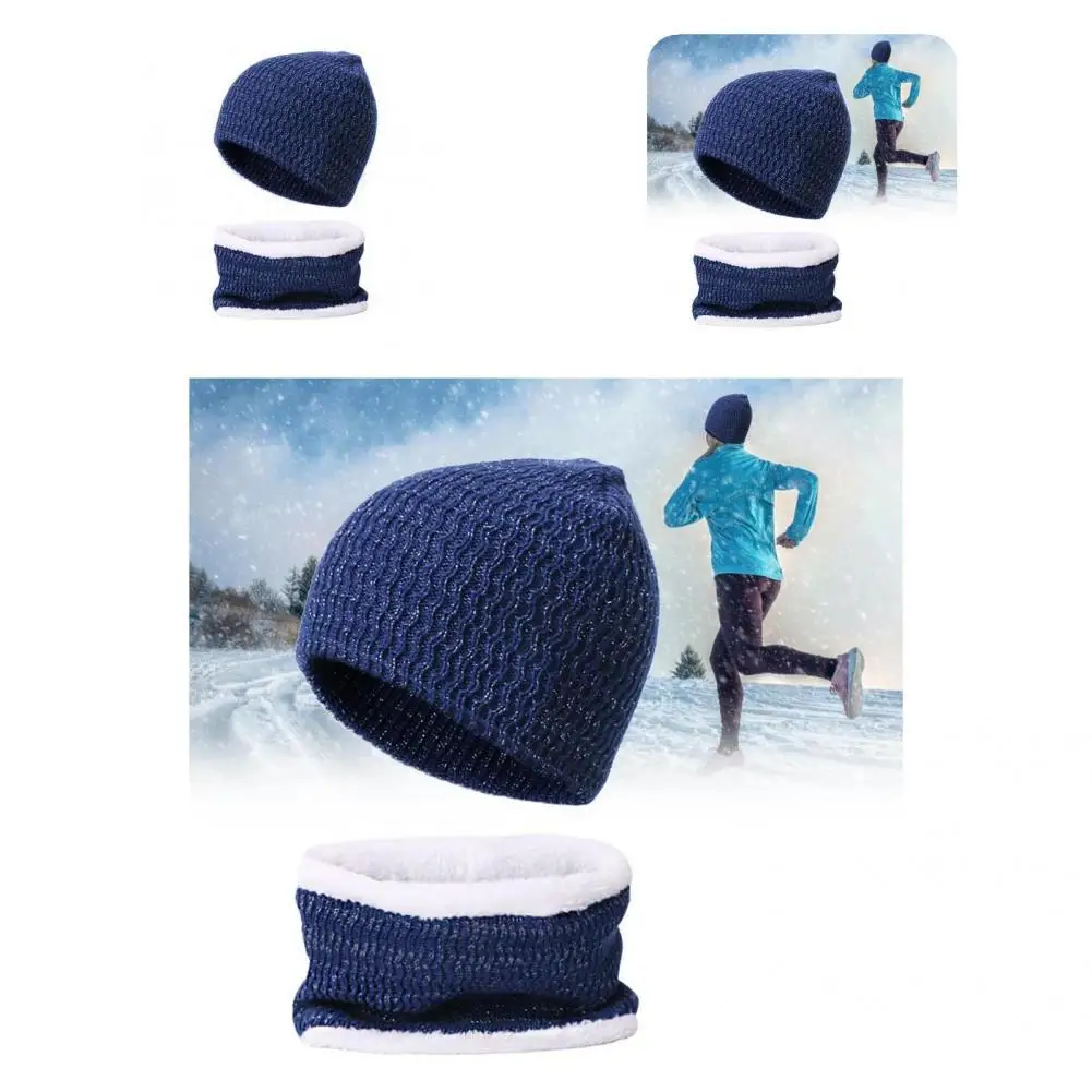 

Fine Workmanship Breathable Warm Beanie Hat Neck Gaiter Set for Daily Wear
