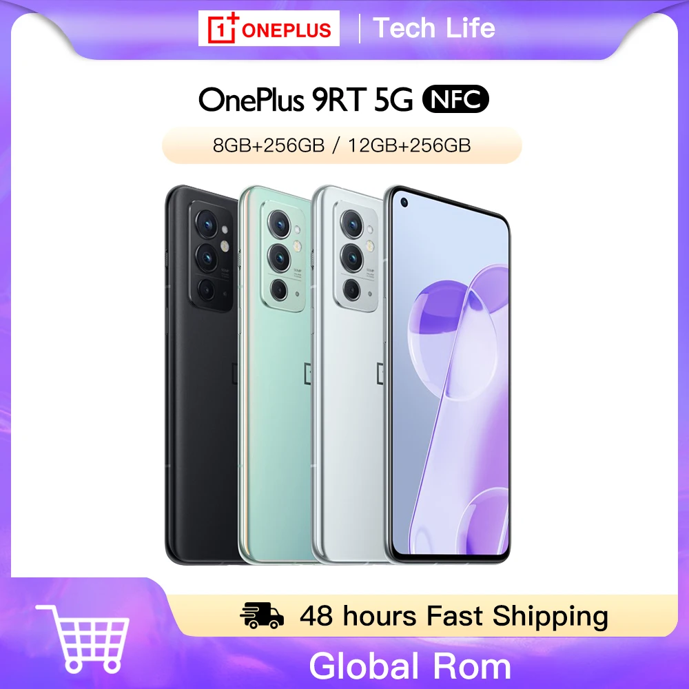 

OnePlus 9RT 5G Smartphone Multi-languageGlobal Rom 8/12GB 128/256GB Snapdagon 888 120Hz 6.62 inches AMOLED 65 Warp Charging NEW
