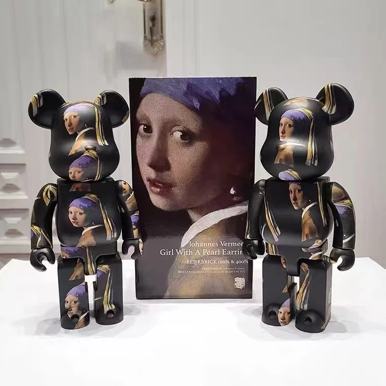 

Bearbrick 400% 28 см картина маслом для девочек, трендовые орнаменты, коллекционные игрушки