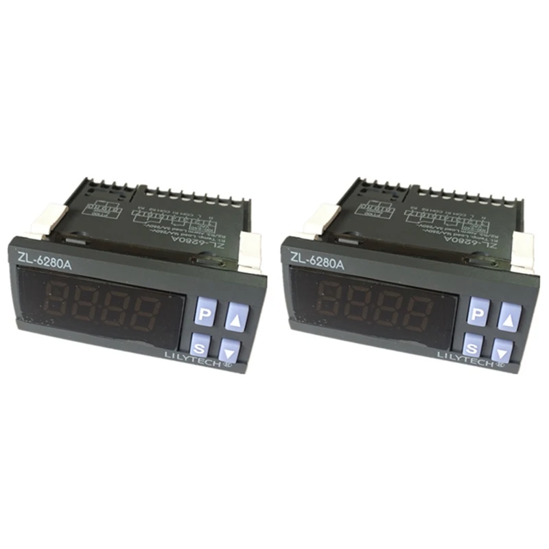 

2X Zl-6280A, 400C, 16A, Pt100, Temperature Controller, Pt100 Thermostat, Digital Thermostat High Temperature