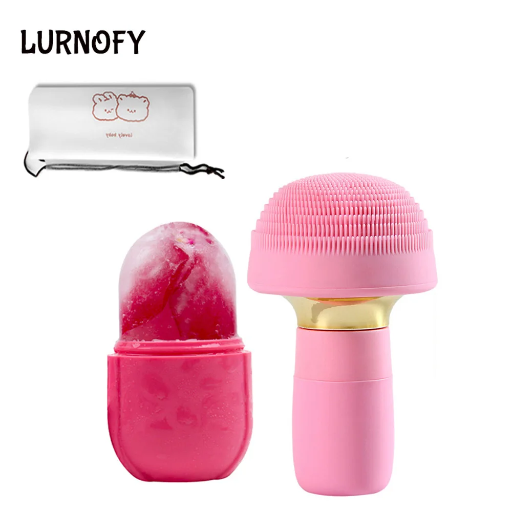 

Очищение лица Глубокая чистка кистей щетка для мытья лица ледяной ролик для лица ледяные глобусы подтягивание лица подтягивание морщин Уда...