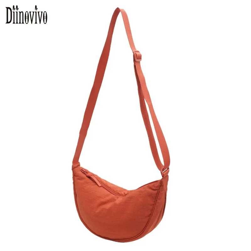 

Diinovivo Casual Nylon Crossbody Bag For Women Hobos Bag Travel Shopper Bag Female Shoulder Bags Large Capacity Totes WHDV2159