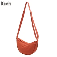 diinovivo casual nylon crossbody bag for women hobos bag travel shopper bag female shoulder bags large capacity totes whdv2159