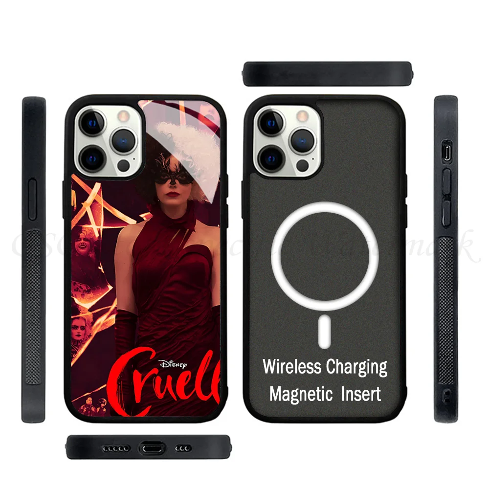 Чехлы для телефонов Movie C-Cruella D IPhone 15 14 13 Pro Max 11 12 Mini Alex Mirror TPU Shell