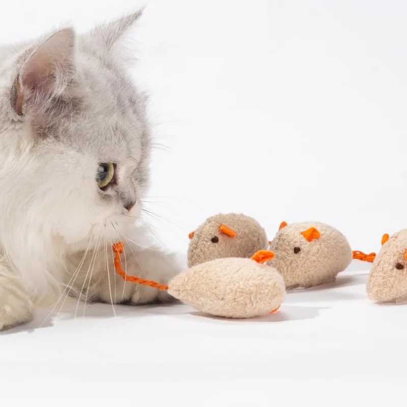 3 шт. микс моделирование мышь кошка игрушки кошачья мята забавная игра котенок