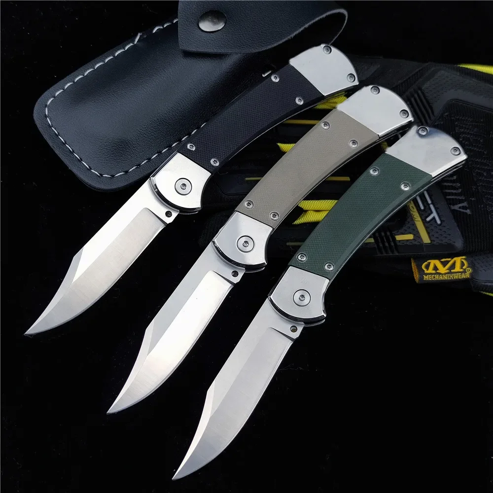 

BK 110 Elite Au.to Tactical Folding Hunter Knife 440C Plain Blade G-10 Handles EDC Pocket Knives Outdoor Camping Survival Tool