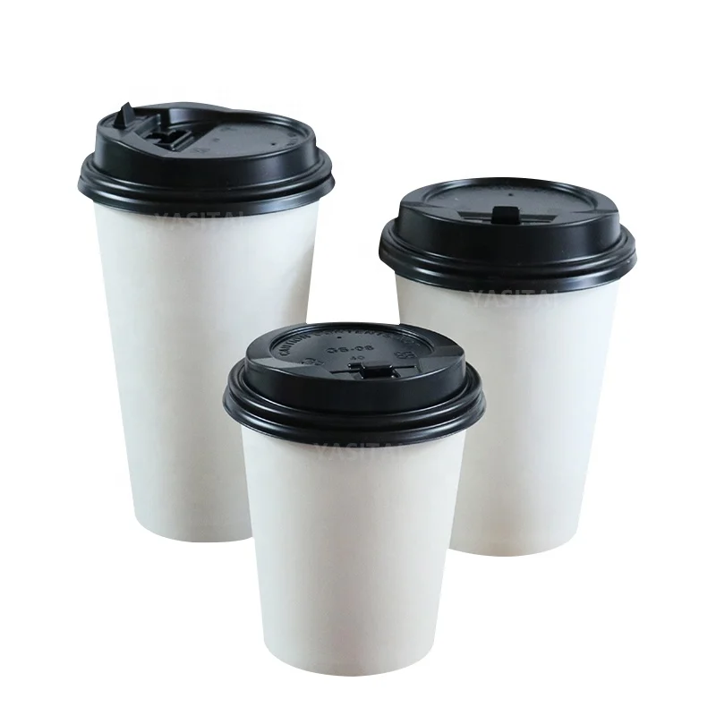 Disposable hot drink Takeout miles single wall double wall paper cup coffee cups