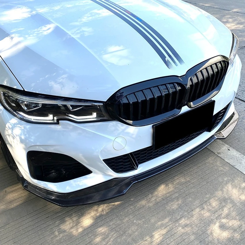 Фото Спойлер на передний бампер для BMW G20 G21 320i 320d 330i M340i M340d 2019-2022, передний разделитель для губ, диффузор, защита, автомобильные аксессуары №5