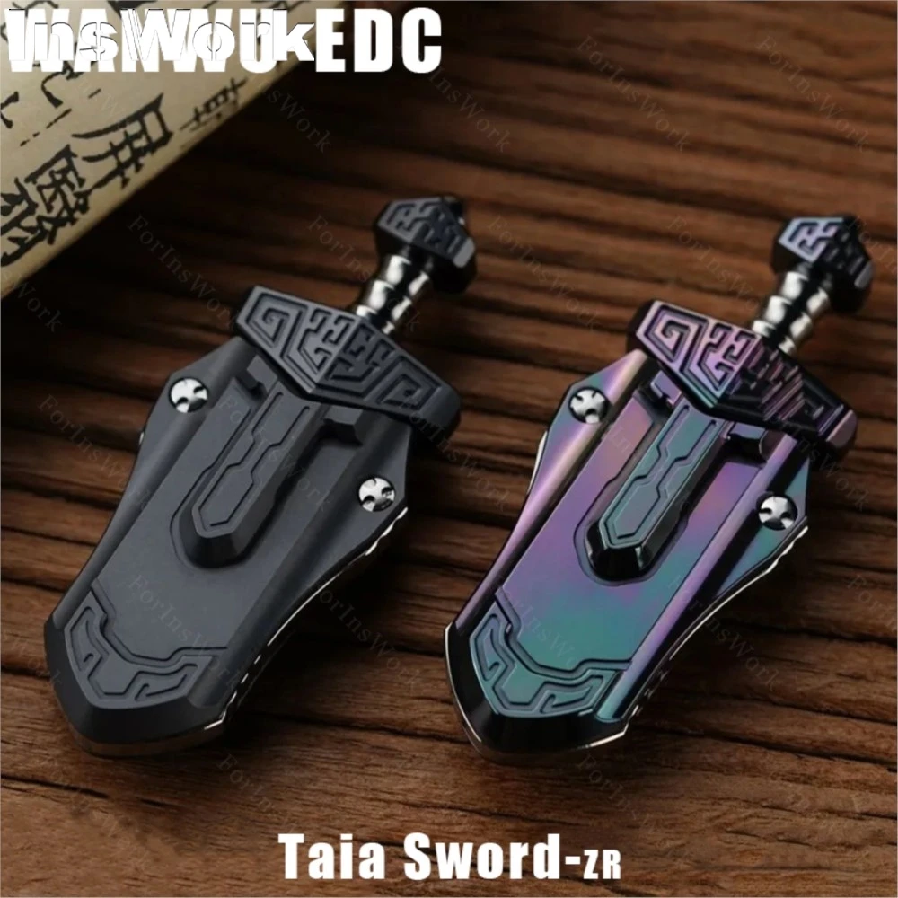 АКЦИЯ WANWU Taia Sword Oil Slick Циркониевый механический магнитный слайдер Металлические