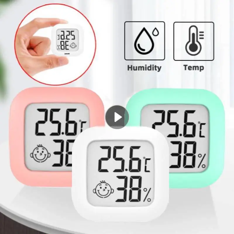 

Mini Thermometer Indoor Digital LCD Temperature Sensor Humidity Room Hygrometer Meter Gauge Environmental Weather Station Tool