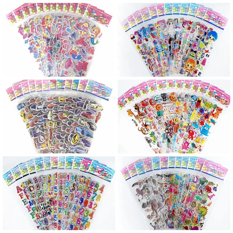 

50 шт., ПВХ-наклейки для девочек и мальчиков