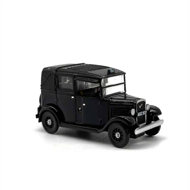 

Литая модель такси из сплава Оксфорд, масштаб 1:120, масштаб 1934, с низким погрузчиком, модель автомобиля, черная коллекция игрушек для взрослых, статическое демонстрационное украшение, подарок, сувенир