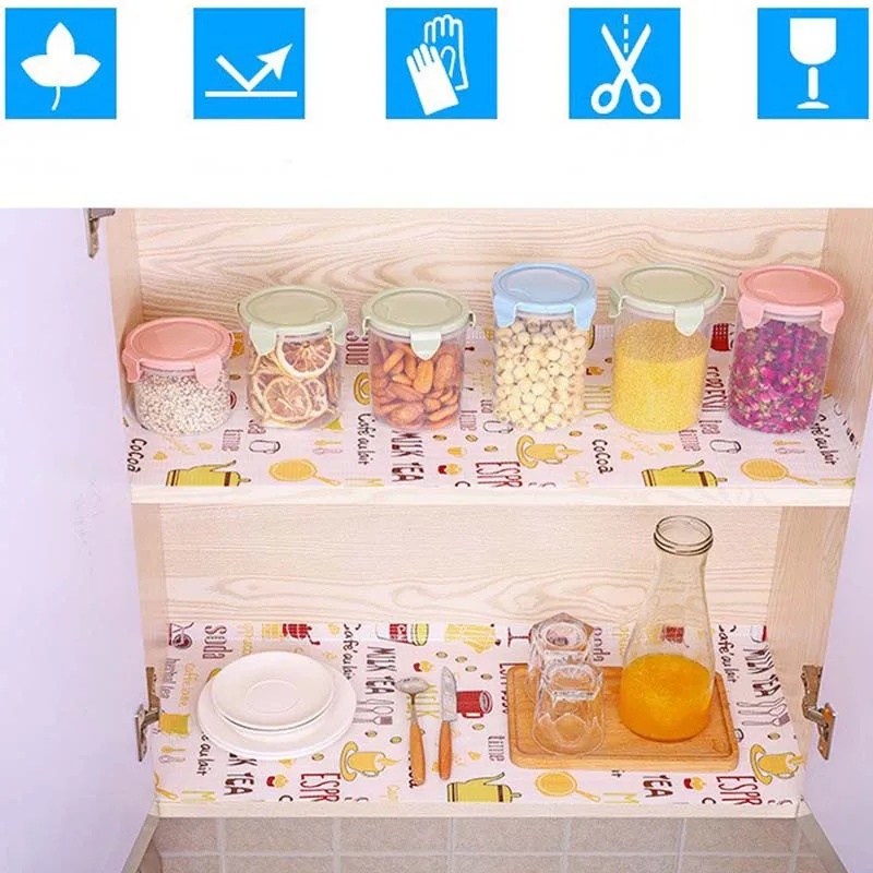 Маслостойкий водонепроницаемый нескользящий коврик для кухонного шкафа 30 х20 см