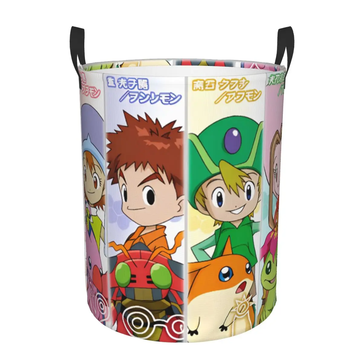 Фото Большая корзина для белья Digimon Taichi Yagami Agumon, органайзер для хранения одежды, книг и носков для всей семьи (Yamato Ishida) №1