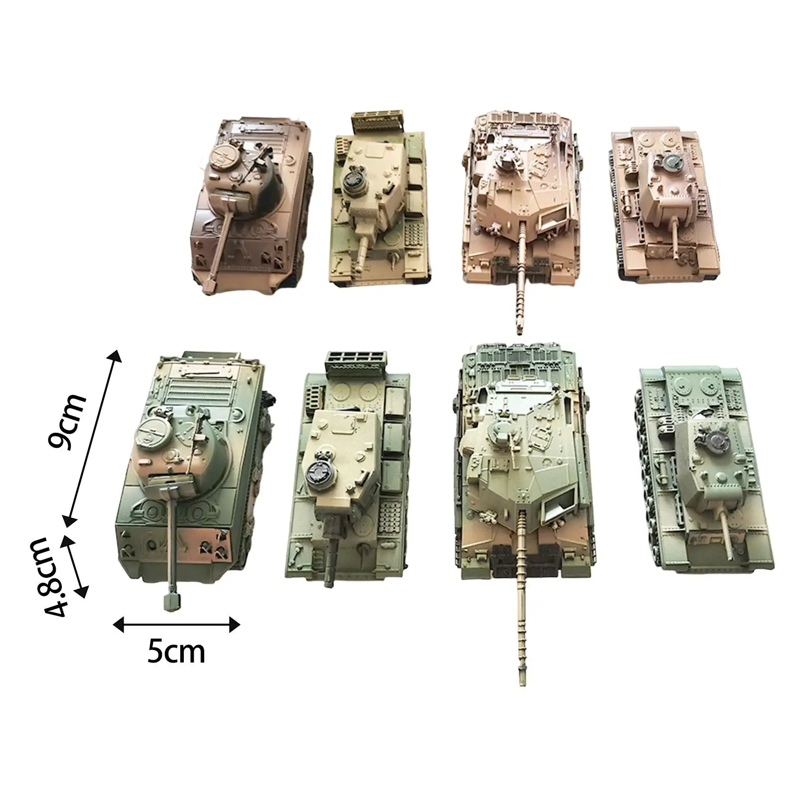 Модель игрушки-танка 8x 1/72