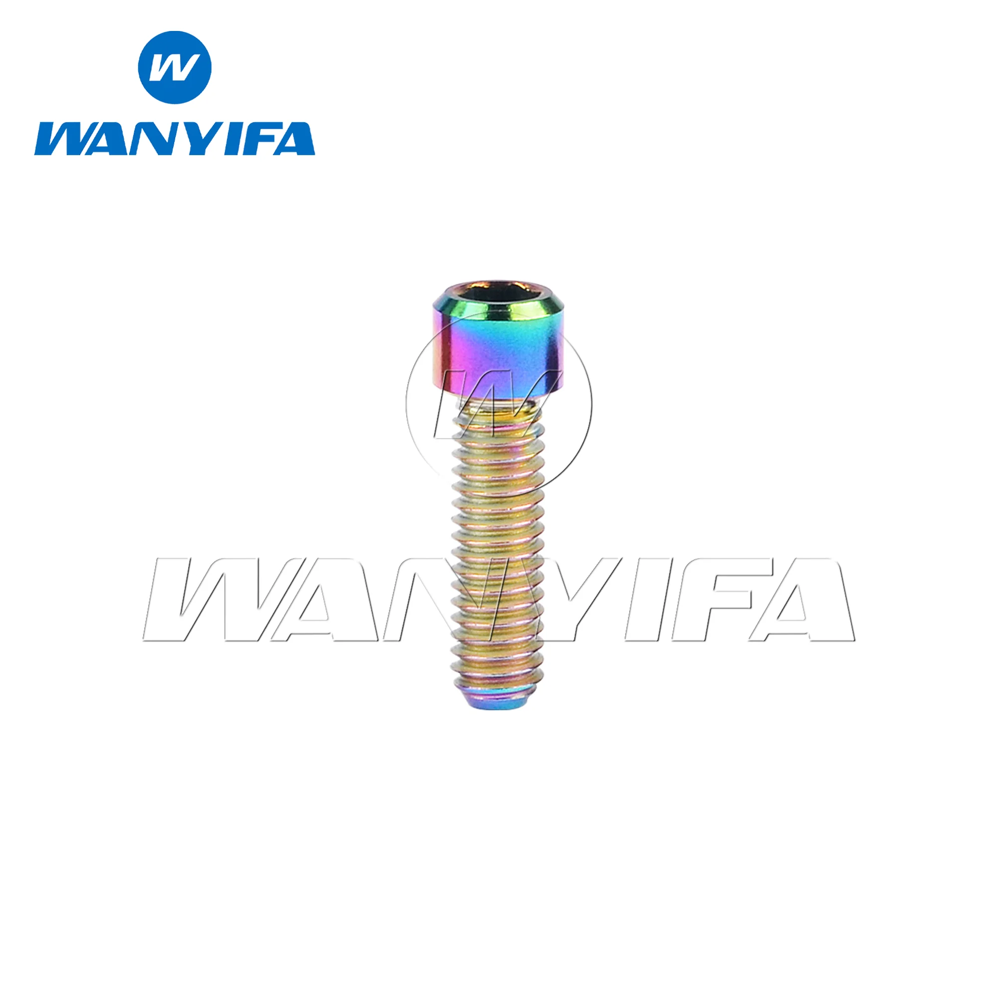 Титановый болт Wanyifa M4X10/13,5/15/20/25 мм с шестигранной головкой, титановый велосипедный винт с 5-колонной головкой