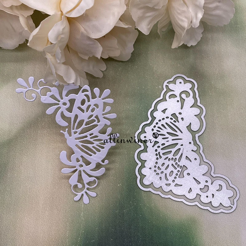 

Бабочка цветочное украшение металлические штампы трафареты штампованные для DIY скрапбукинга альбома бумаги тиснения