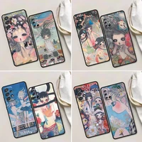 phone case for samsung galaxy a32 a33 a31 a23 a22 a21s a13 a12 a11 a03 a01 5g cases cover japanese style aya takano art painting