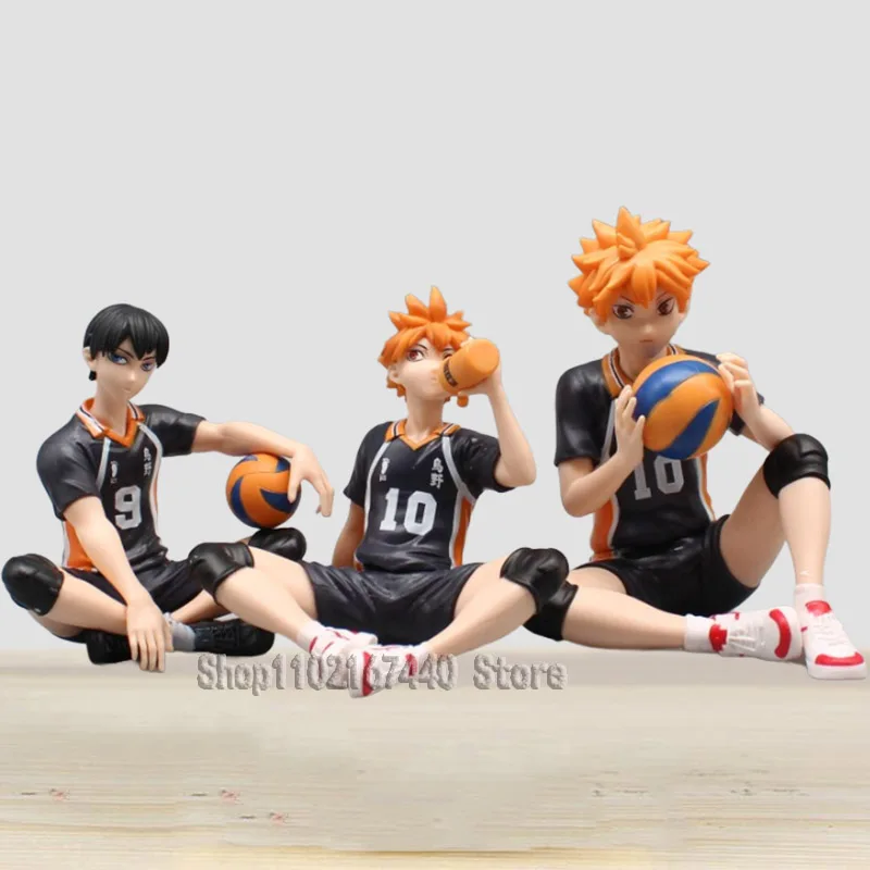 

Аниме Udai Tenma фигурка 3 шт/комплект Haikyuu! Фигурка-стоппер Hinata Shouyou Tobio Kageyama из ПВХ, игрушки для детей, подарок