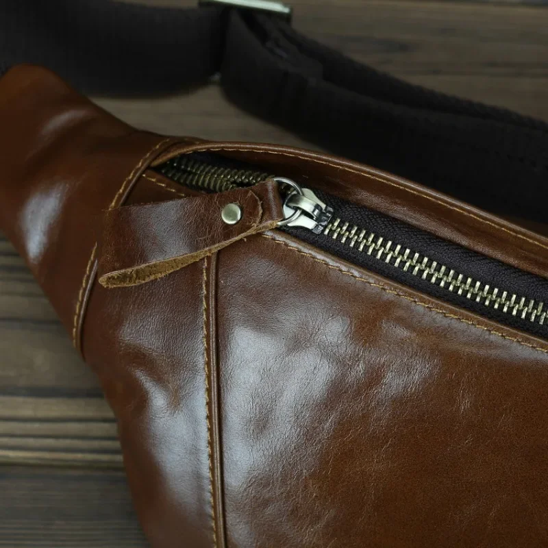 Винтажная нагрудная сумка для мужчин повседневный поясной кошелек из